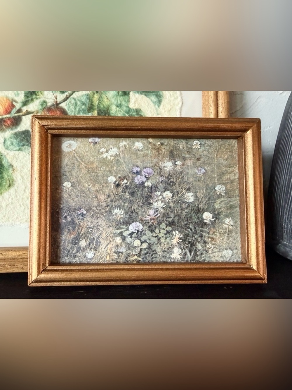 Magnolia Home Wildflowers in Bloom Framed Art 7x5 Joanna Gaines Shelf Decor